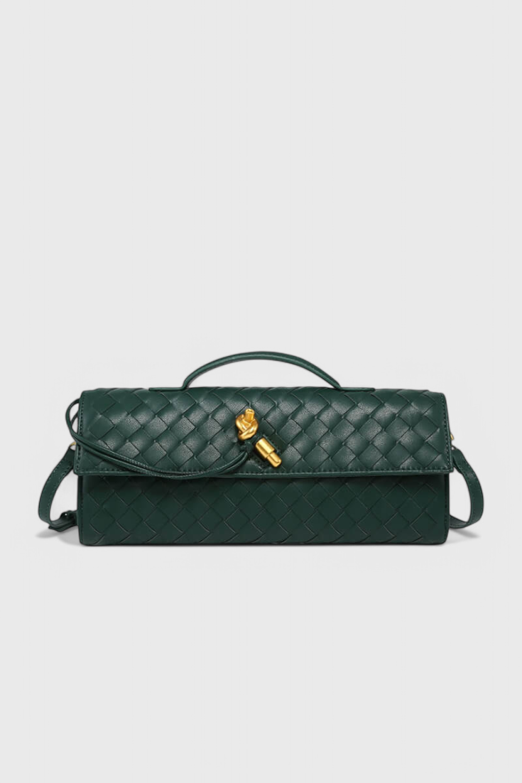 Melanie | Clutch con Detalle de Nudo Dorado