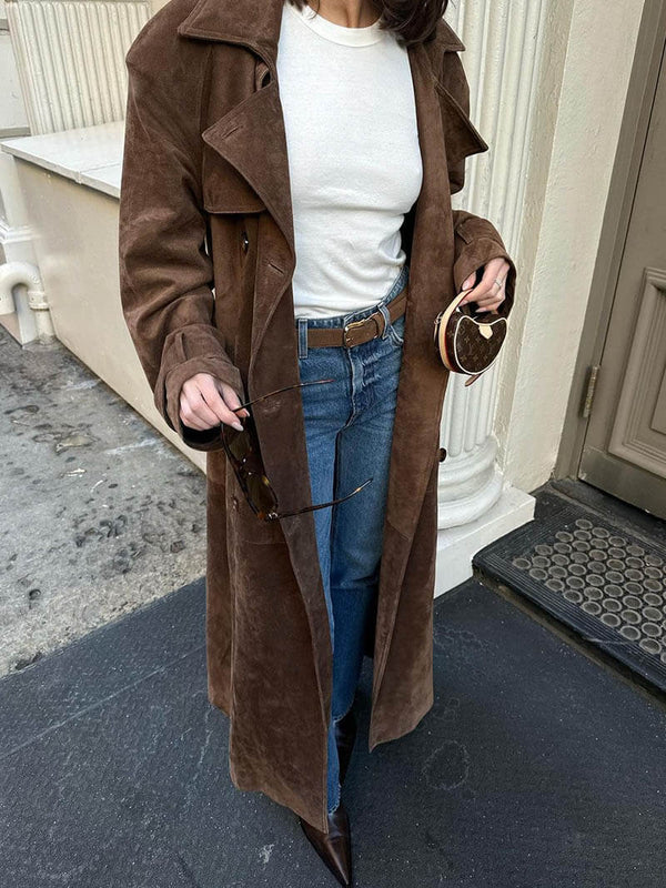 VELOURA | EL TRENCH CHIC EN ANTE SUAVE