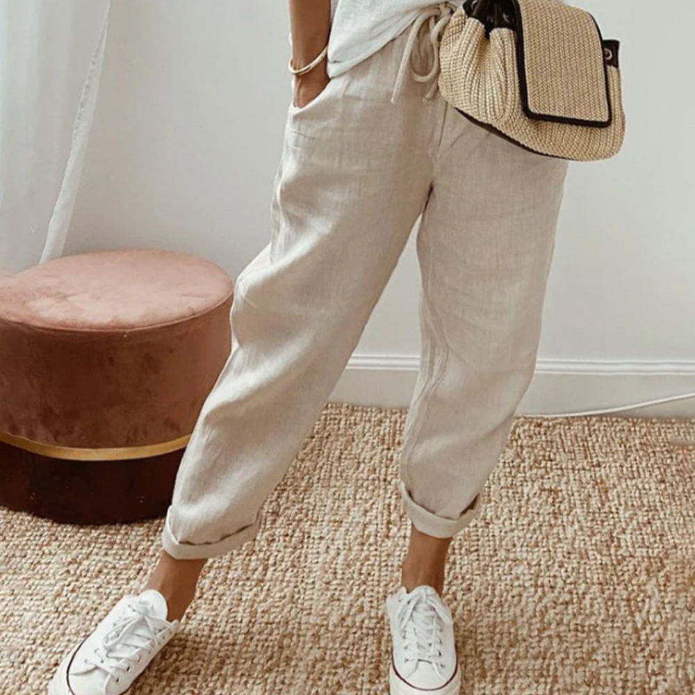 VELOURA | Pantalón elegante de algodón
