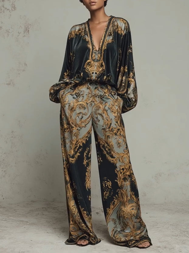 VELOURA | Conjunto Fluido de Dos Piezas Vivienne