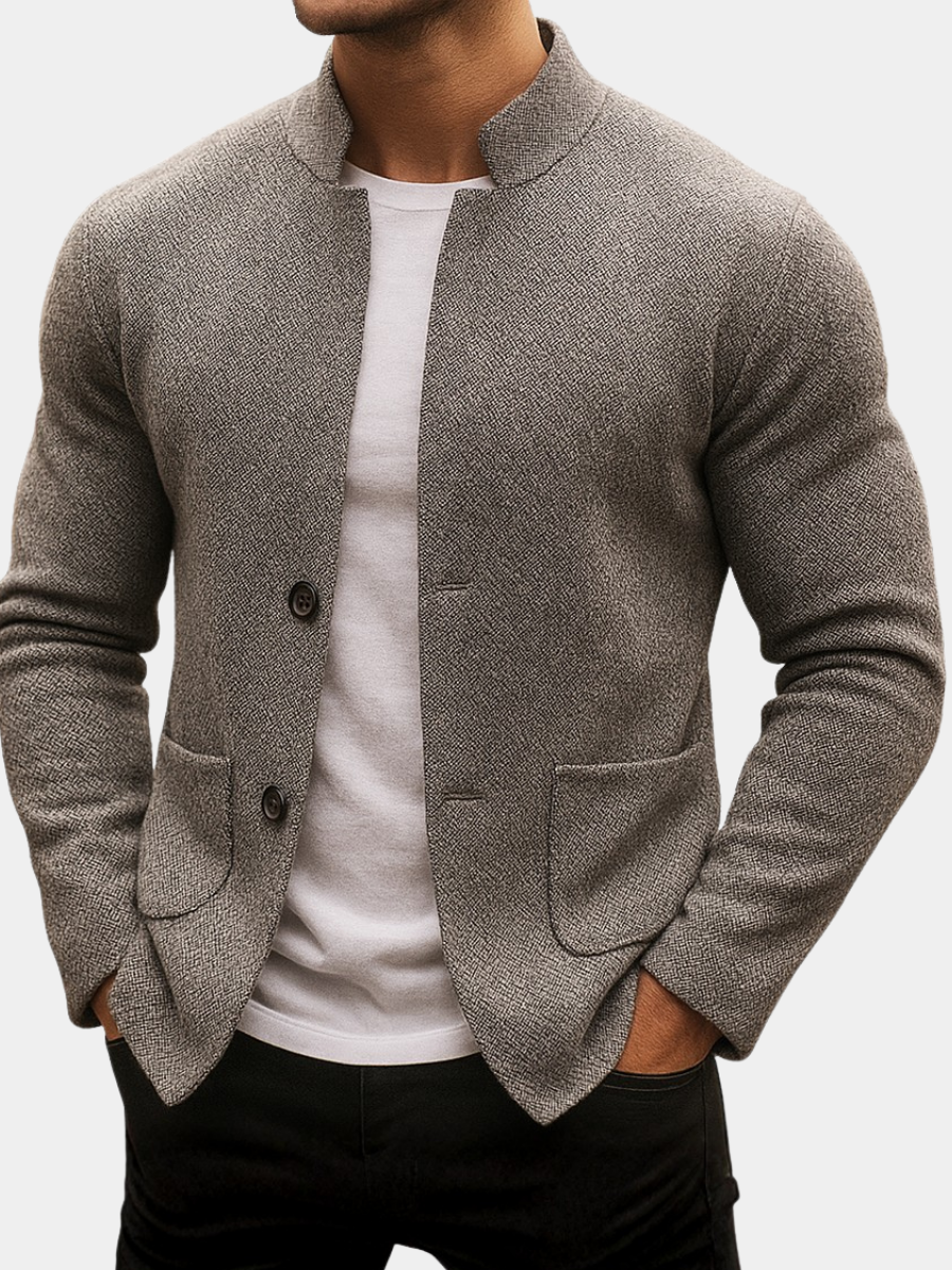 VELOURA | CÁRDIGAN DE LANA TRICOTADA PARA HOMBRE