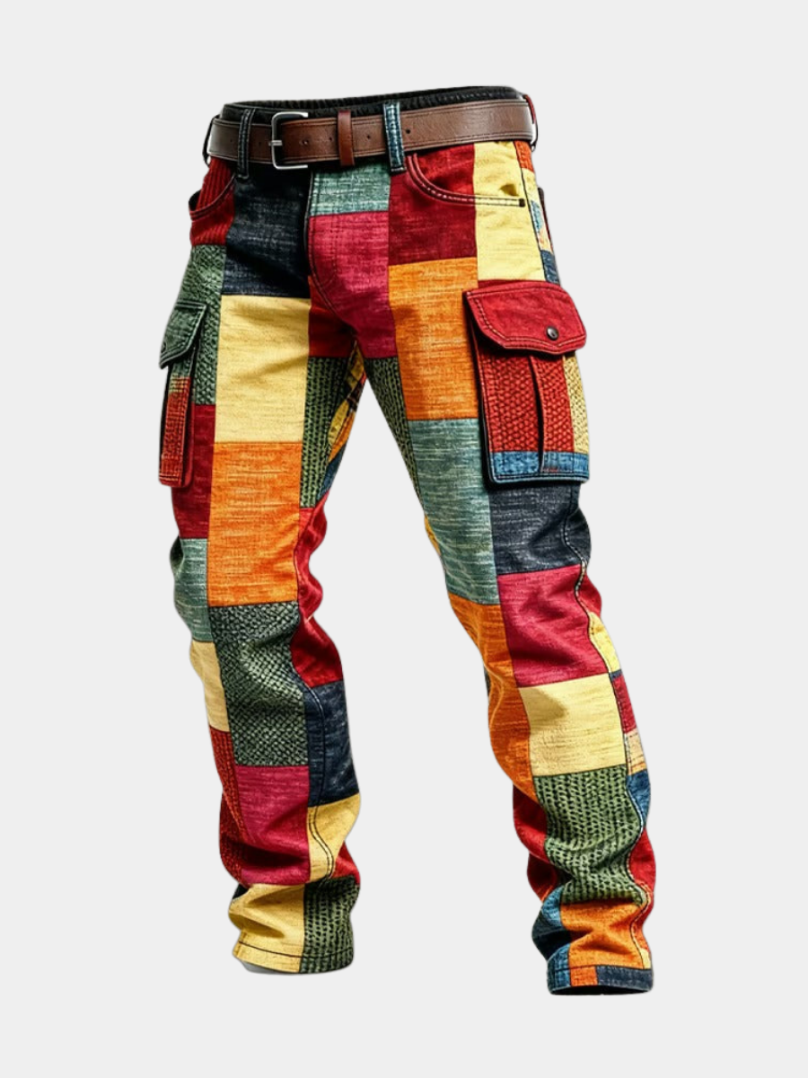 VELOURA | PANTALÓN PATCHWORK DE CARGO