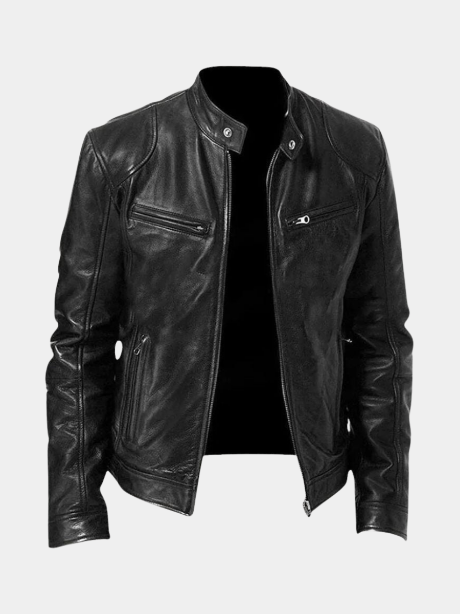 VELOURA | CHAQUETA DE CUERO ELEGANTE DE ALTA GAMA PARA HOMBRE