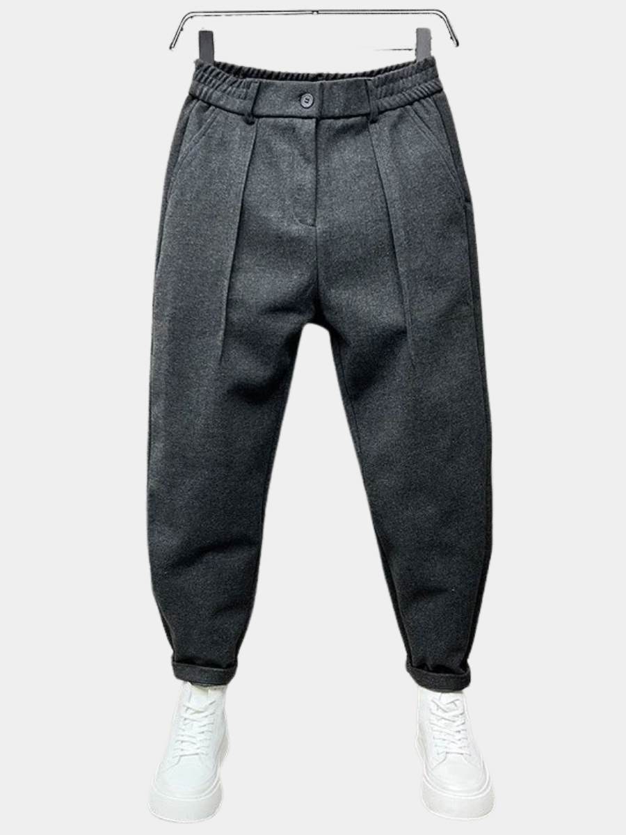 VELOURA | PANTALONES TAPERED TEXTURIZADOS
