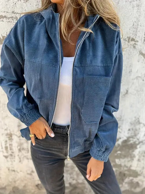 VELOURA | Chaqueta informal de pana para mujer