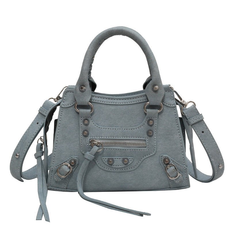 VELOURA | BOLSO DE DENIM HORIZONTE AZUL