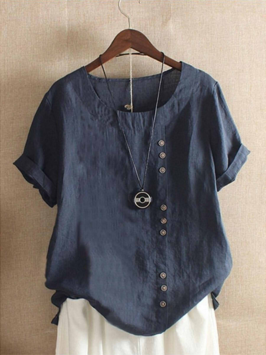 VELOURA | Blusa Aérea con Botonera Bianca