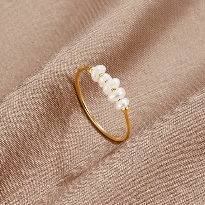 VELOURA | ANILLO CLÁSICO CON PERLA DE AGUA DULCE