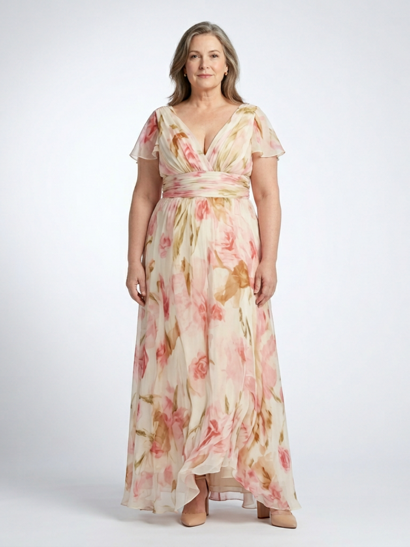 VELOURA | Vestido Maxi Floral Elara