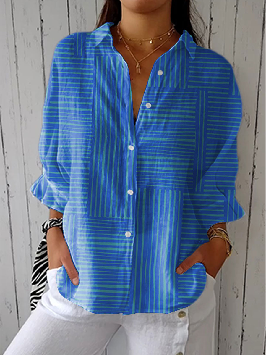 VELOURA | Blusa Elegante Impresa Inès