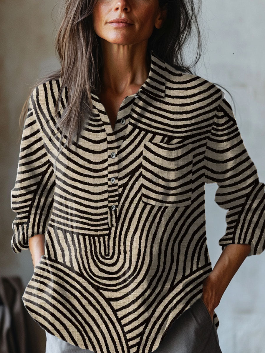 VELOURA | Camisa Elegante con Estampado Chloé