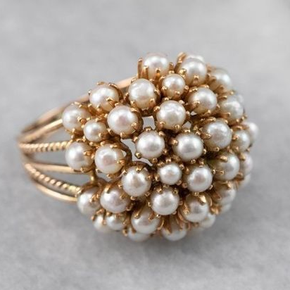 VELOURA | ANILLO CON PERLAS INCRUSTADAS