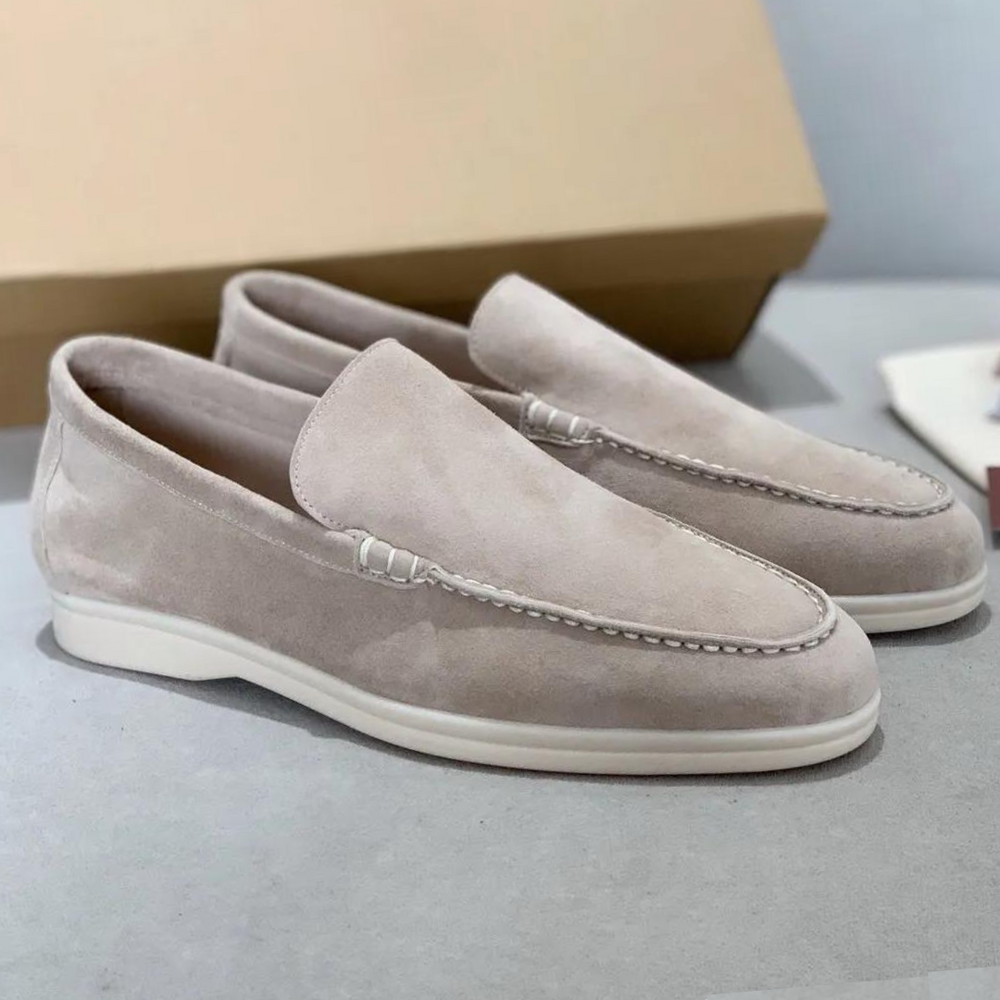 VELOURA | Mocasines de ante elegantes