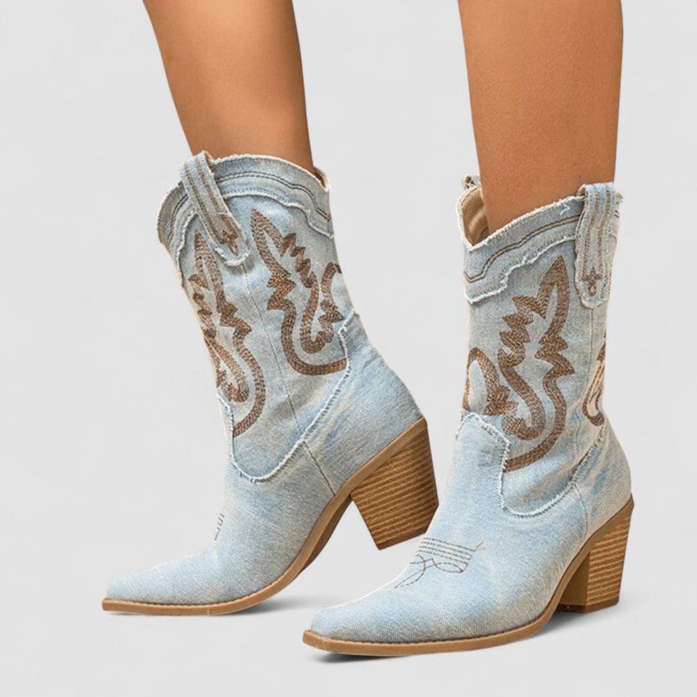 VELOURA | Botines de Denim Ortopédico Selena