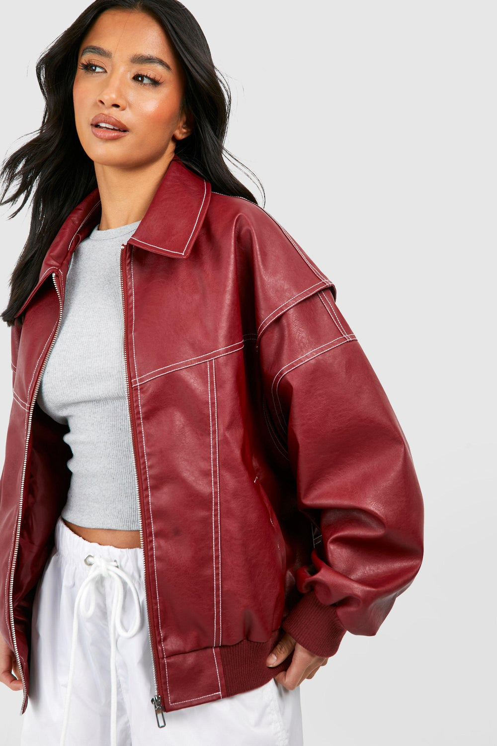 VELOURA | CHAQUETA BOMBER OVERSIZE