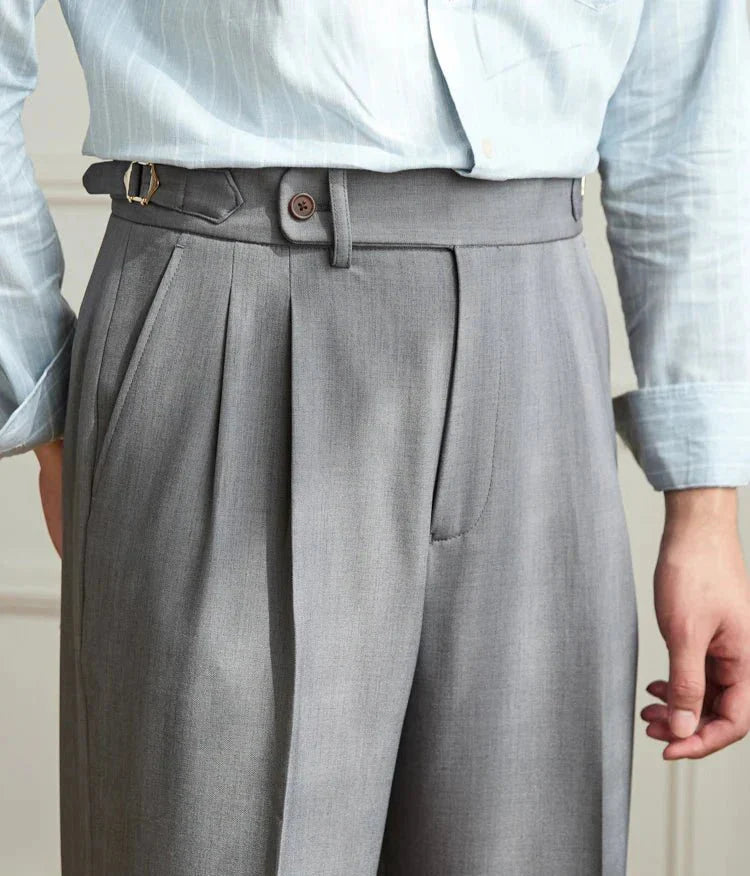VELOURA | Pantalón fluido de talle alto elegante