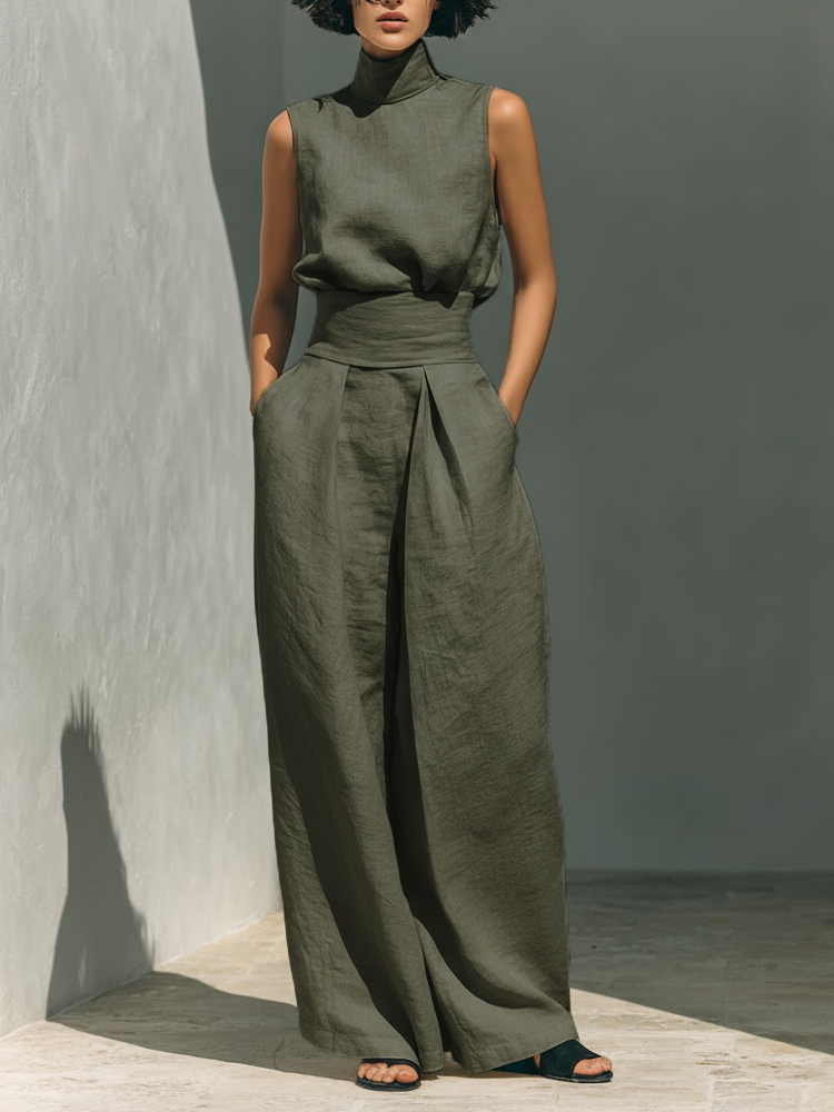 VELOURA | Conjunto Grande de Lino Elegante Ariana