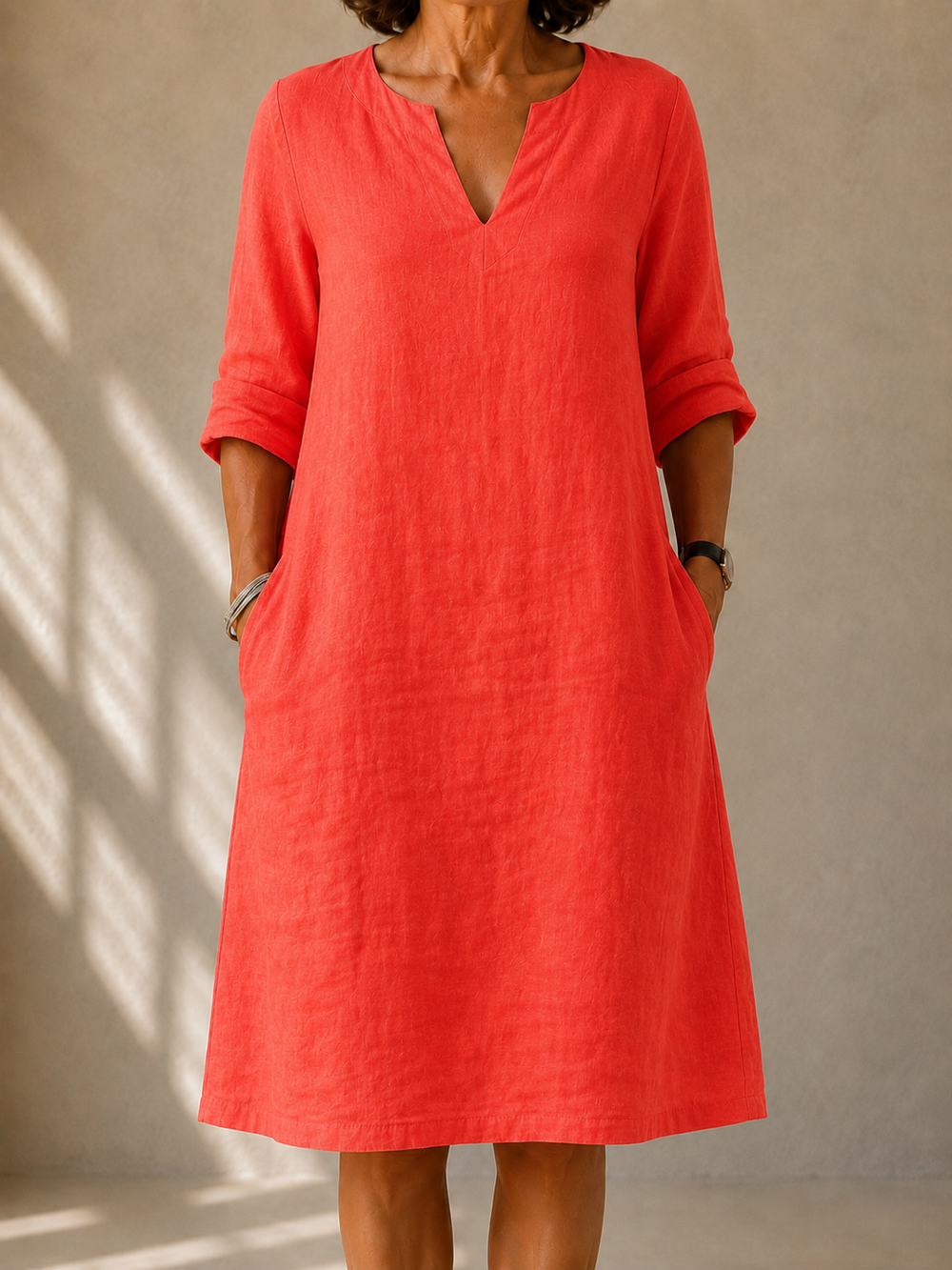 VELOURA | Vestido Fluido Corte Recto Margot