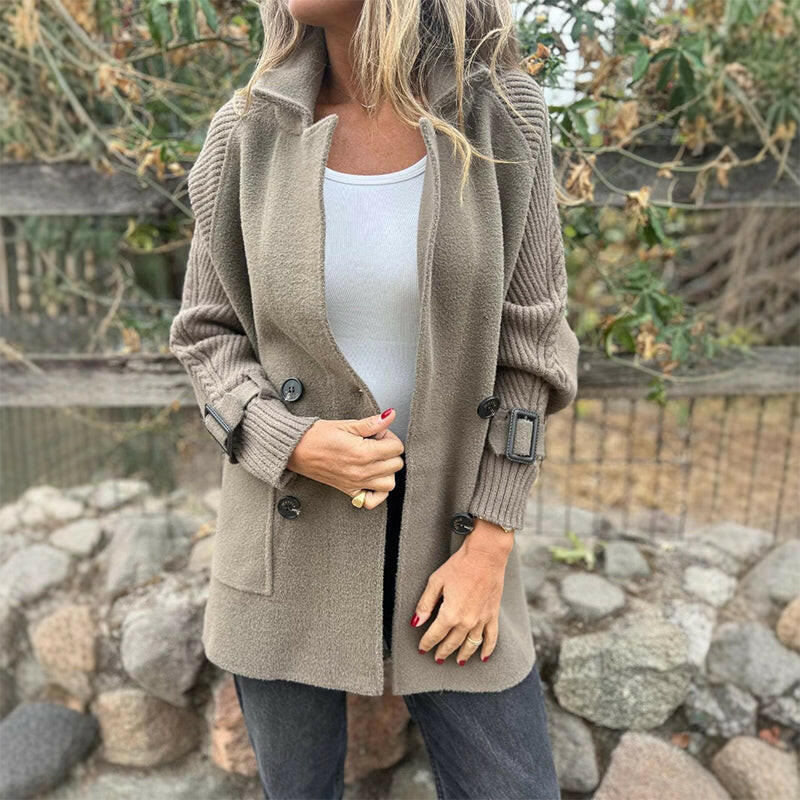VELOURA | ABRIGO MIDI DE DOBLE BOTONADURA