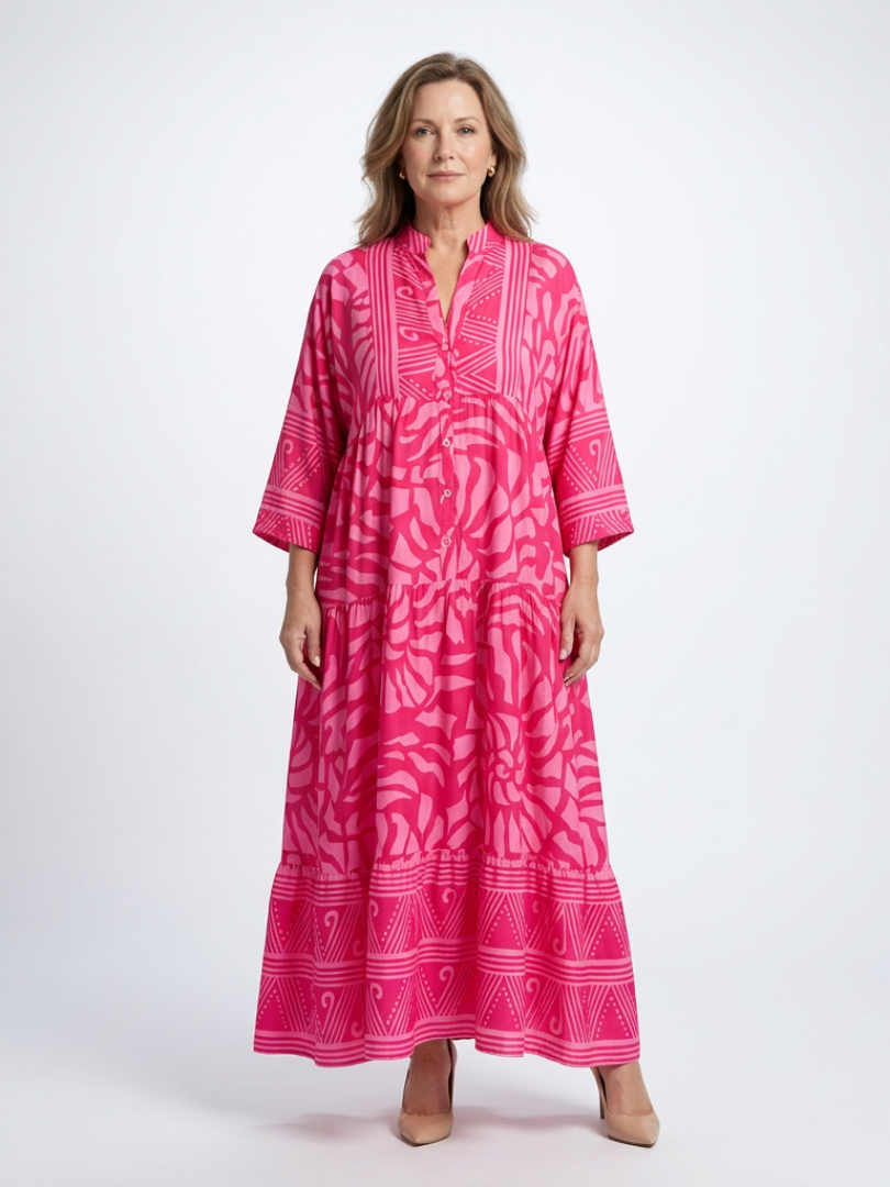 VELOURA | Vestido Midi con Botones Marielle